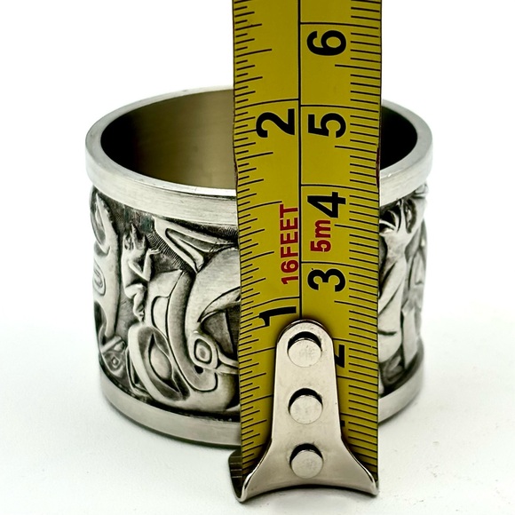 BOMA Fine Pewter Tribal Trinket Box / Container - Picture 5 of 6